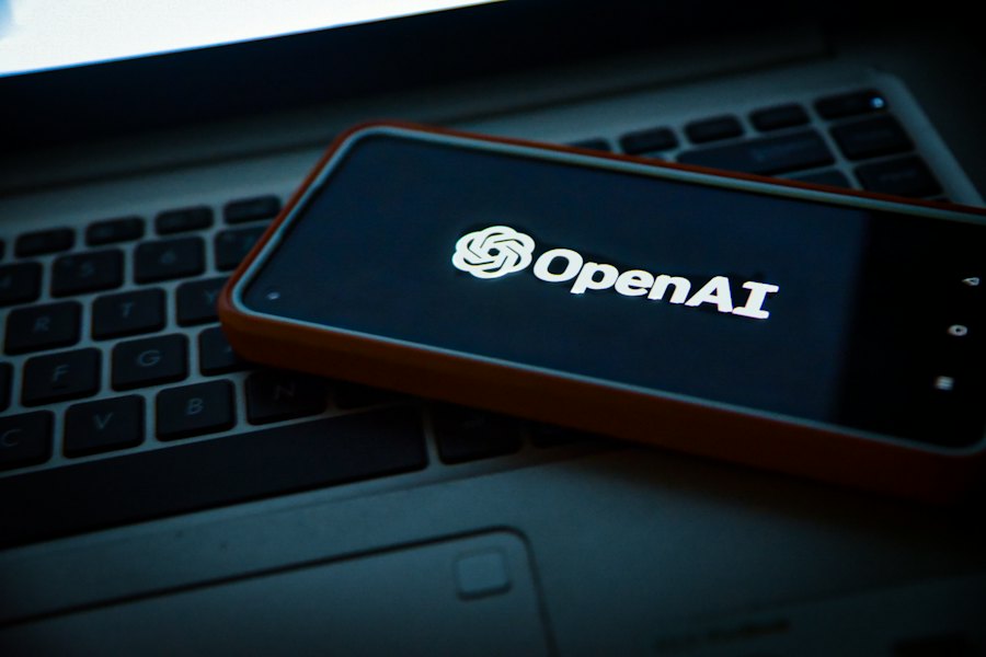 Smartphone showing an AI assistant app