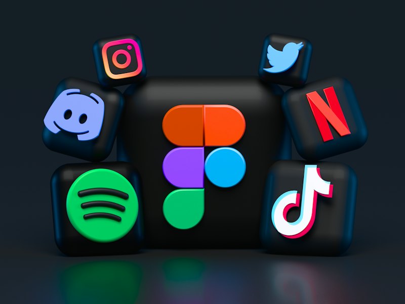Social media app icons
